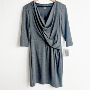 Donna Ricco New York Women Grey Dress Size 10 Brand New With Tags